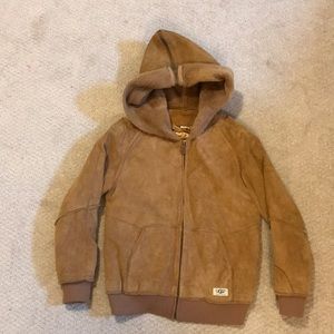 Ugg suede bomber coat.